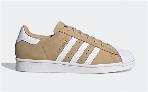 beige Adidas superstars women's